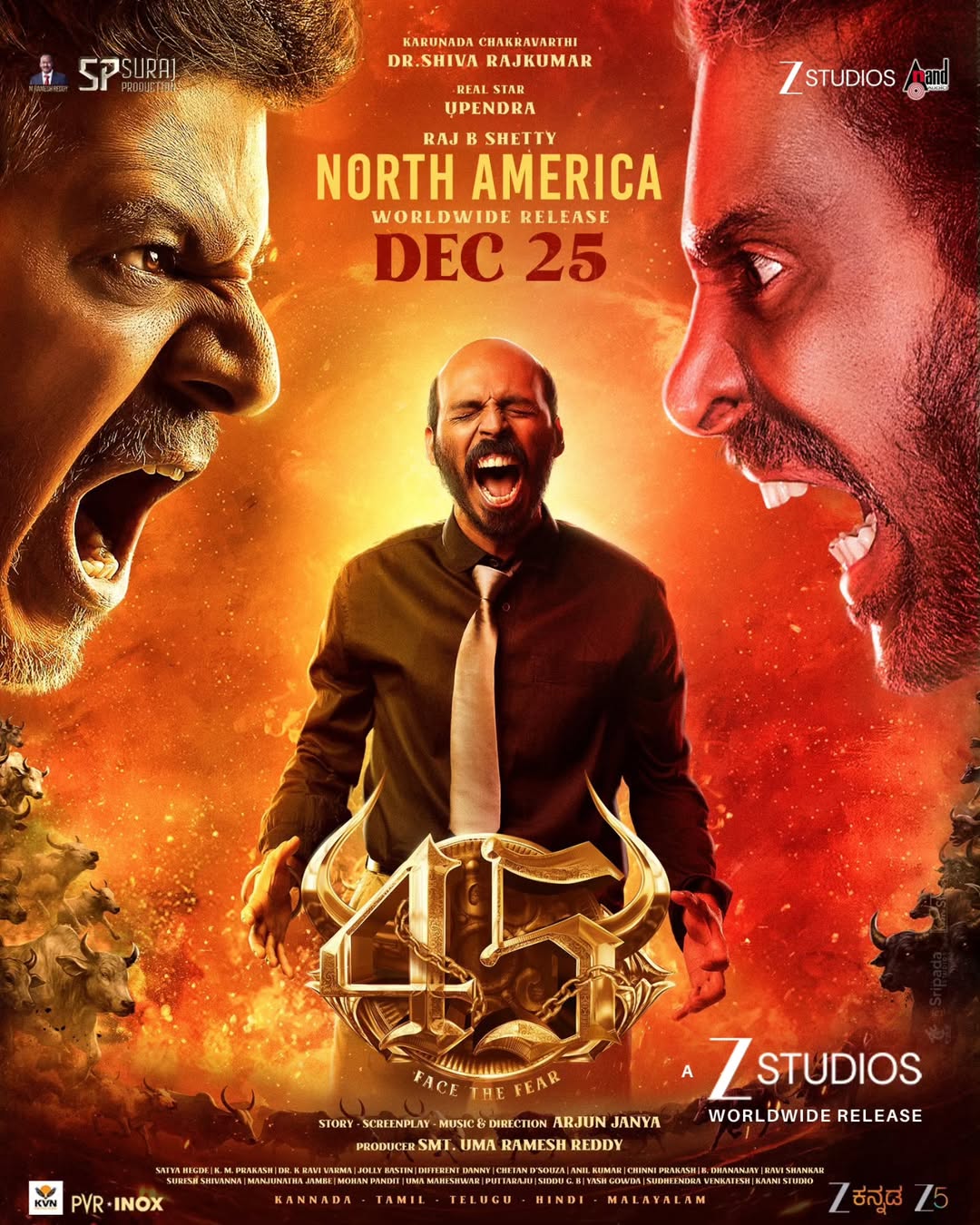 USA Premiere from Dec 24 - 6 PM ESTA wave of action sweeps North America ⚡In Cinemas #45TheMovi